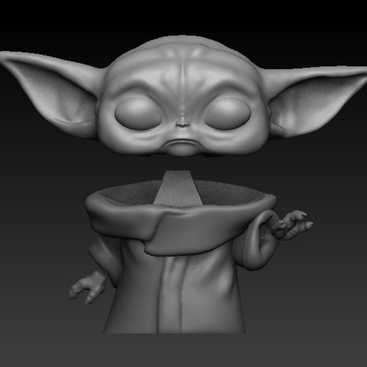 Descargar STL BABY YODA BOBBLEHEAD (split versión) ・ Cults